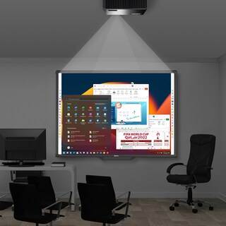 Foto 2 | Pizarra Interactiva Touchscreen Alfra Slim Black 82 Pulgadas