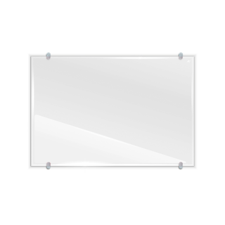 Foto 1 | Pintarrón Alfra de Cristal Blanco 90x120 cm