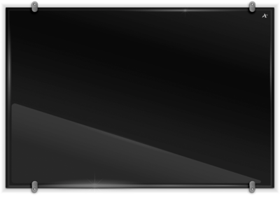 Foto 1 | Pizarra Pintarrón Cristal Criscolor Negro Alfra 120x180 Cm