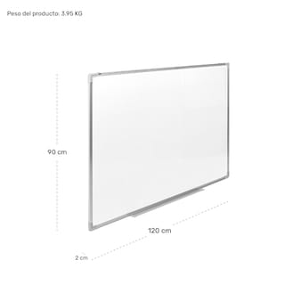 Foto 6 | Pizarrón Blanco Escolar 120x90cm Marcadores Borrador Imanes