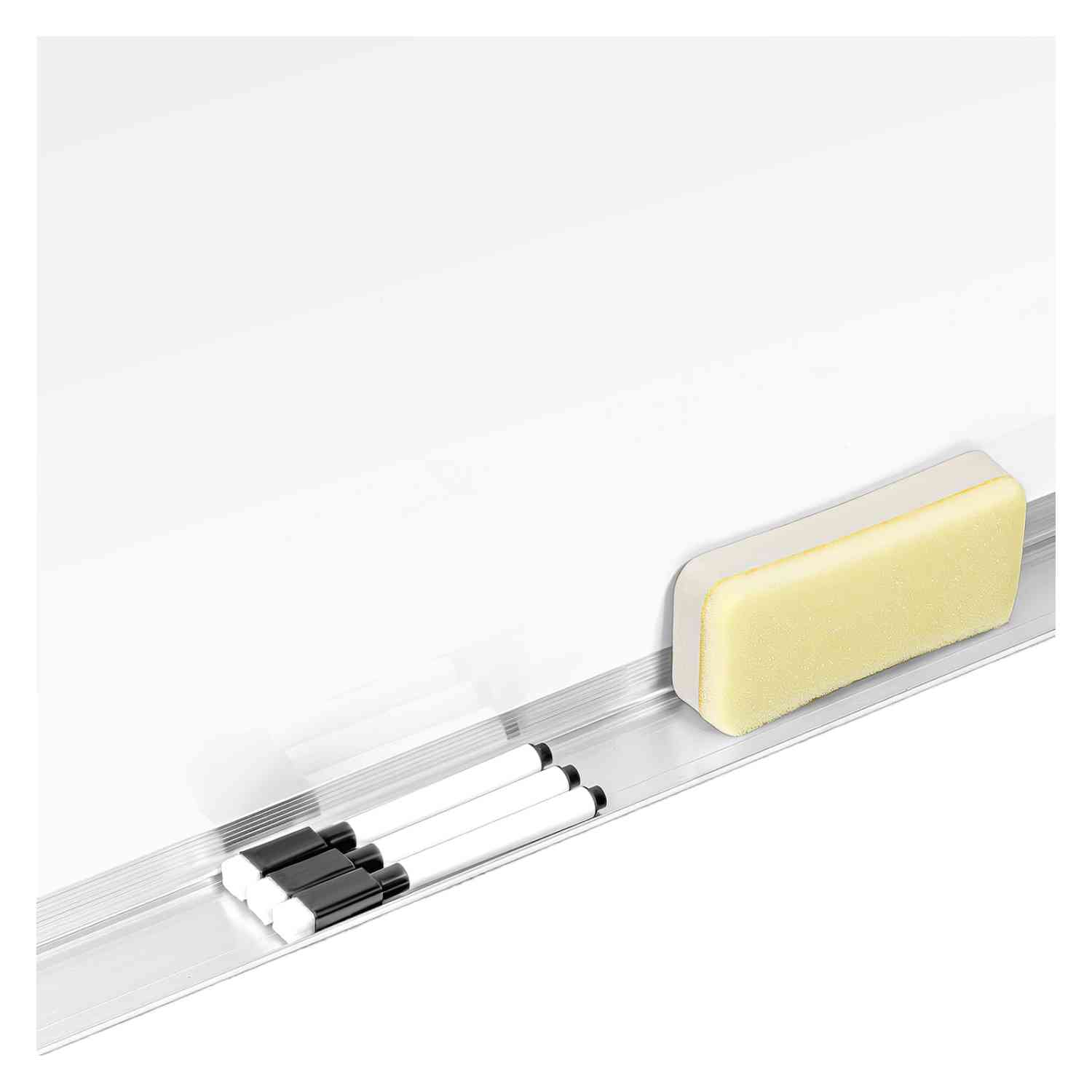 Foto 4 | Pizarron Blanco Escolar 120x60cm Marcadores Borrador Imanes