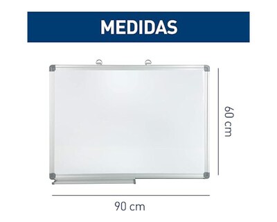 Foto 6 | Pizarrón Magnético Bluelander Blanco Incluye Plumón Borrador y Kit de Instalación