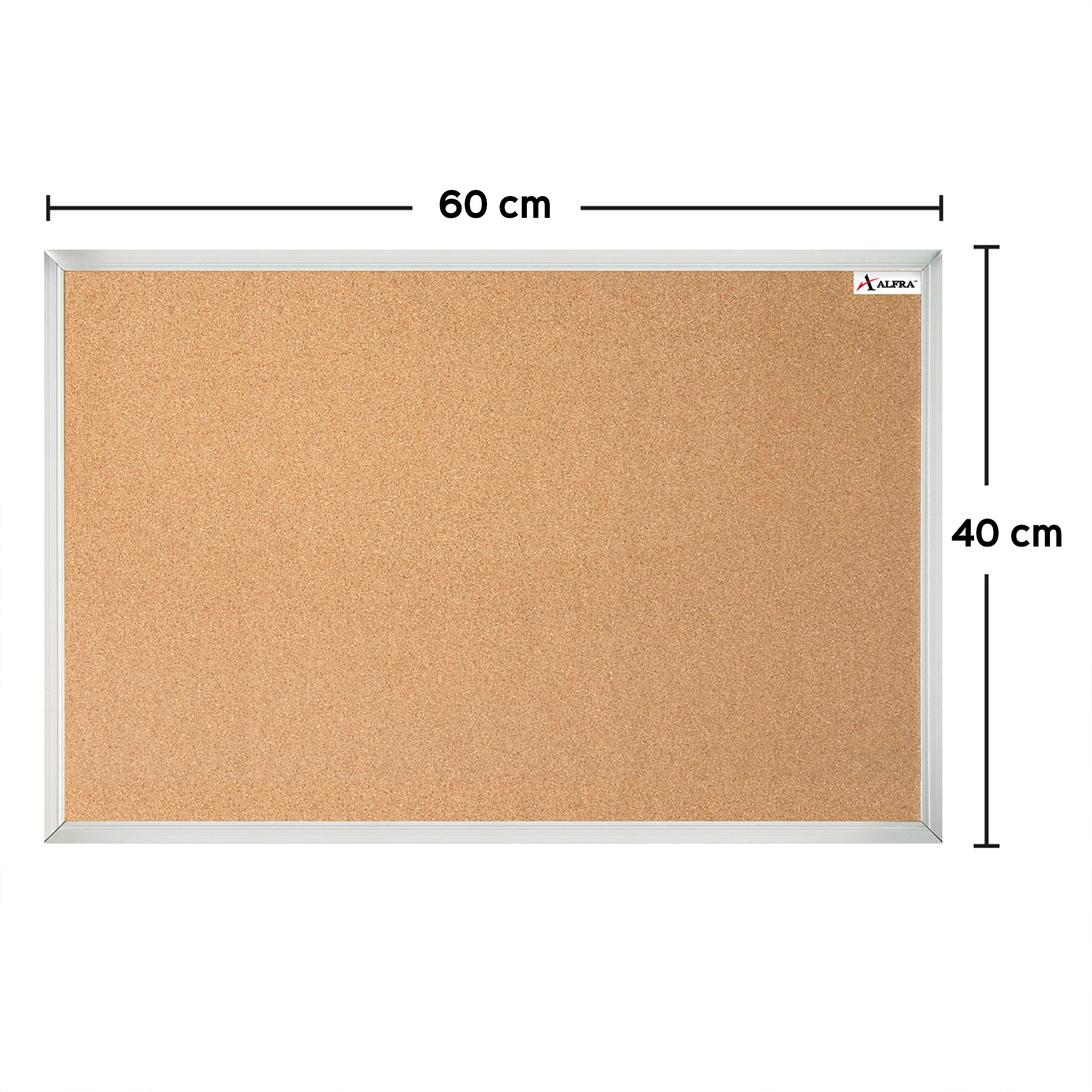 Foto 5 pulgar | Pizarron De Corcho Alfra White Star 40x60