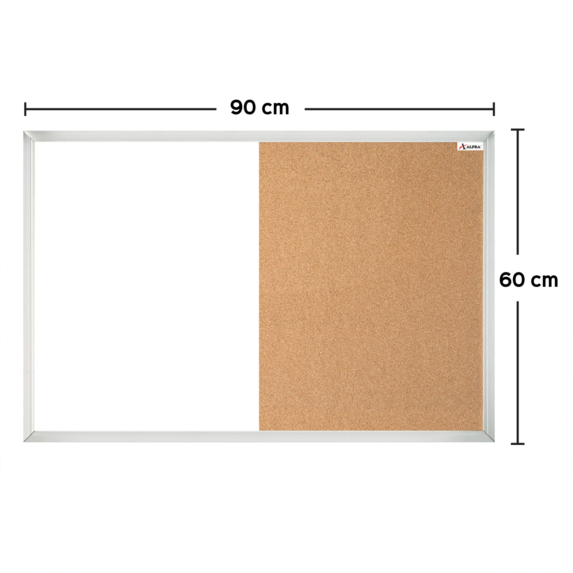 Foto 5 pulgar | Pizarrón Alfra Mixto White Star 60x90