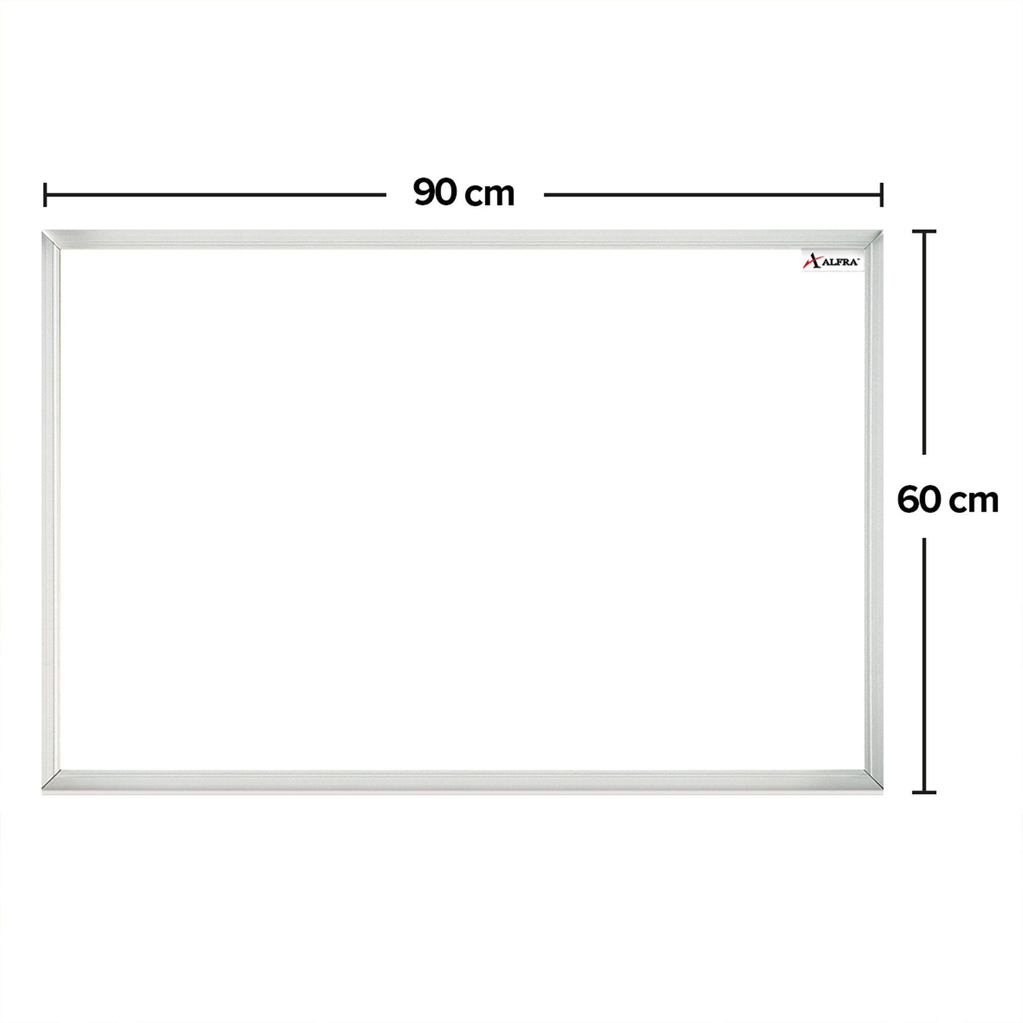 Foto 5 pulgar | Pizarrón Blanco Alfra White Star 60x90