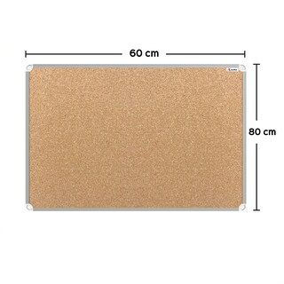 Foto 4 | Pizarrón De Corcho Platino 60x80 Pvc