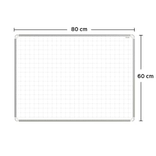 Foto 4 | Pizarrón Metálico Phanton Platino 60x80 Pvc