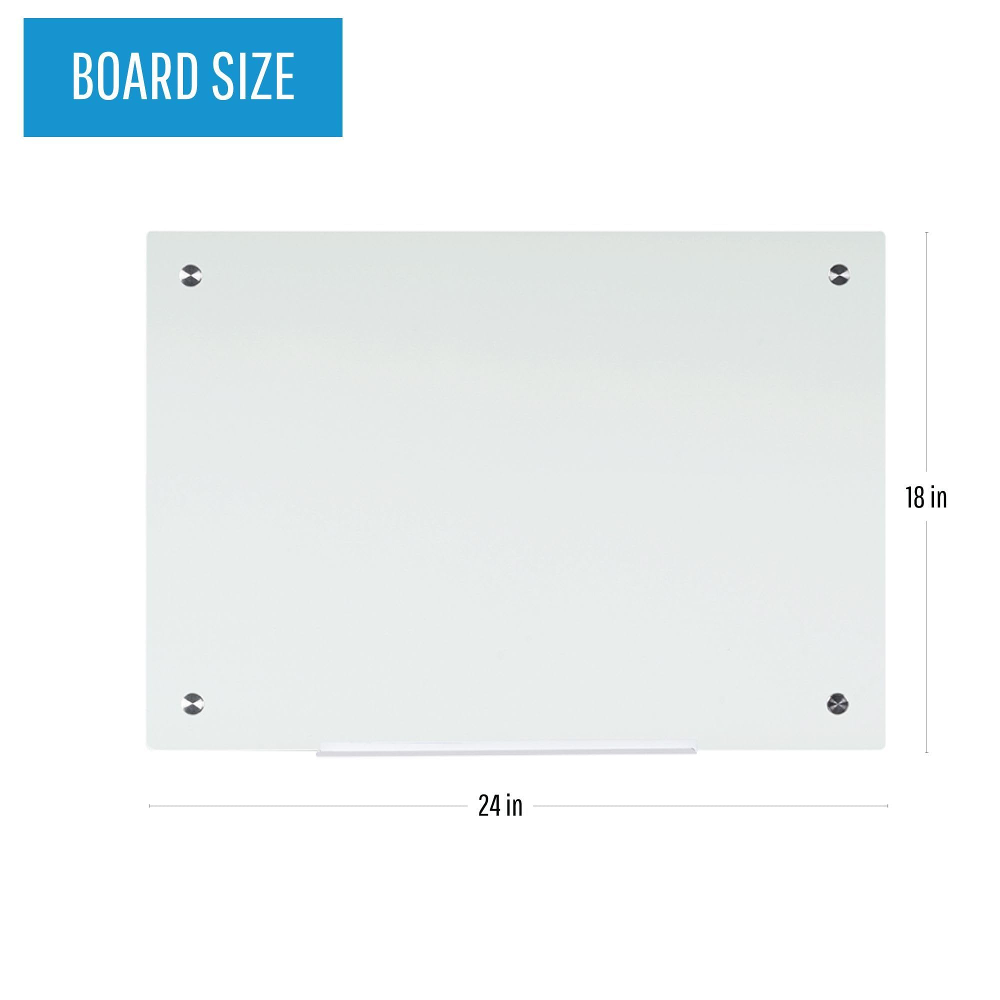 Foto 3 pulgar | Pizarra De Vidrio De Borrado En Seco Mastervision Bi-silque River White 45x - Venta Internacional.