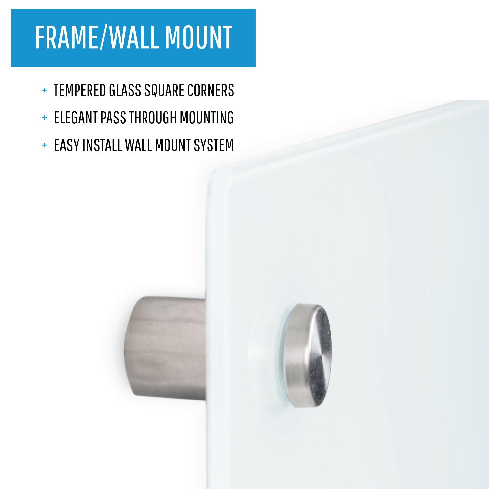 Foto 3 | Pizarra De Vidrio De Borrado En Seco Mastervision Bi-silque River White 45x - Venta Internacional.
