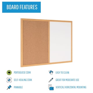 Foto 3 | Combo De Tablones De Anuncios De Corcho Blanco Mastervision Maya 24x36 - Venta Internacional.