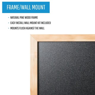 Foto 4 | Pizarra Mastervision Con Marco De Madera De Pino, 60 X 90 Cm - Venta Internacional.