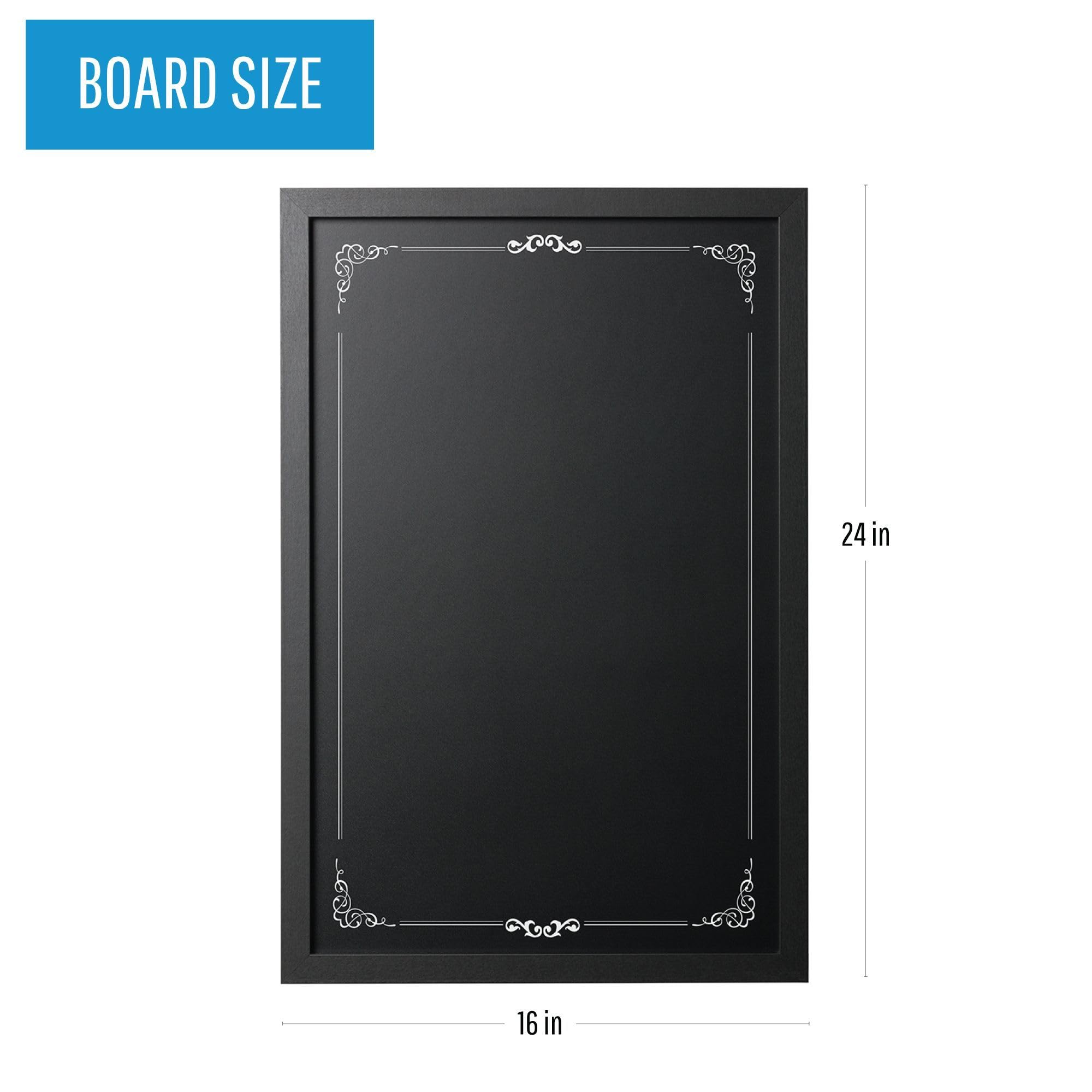 Foto 2 | Pizarra Mastervision - Soporte Decorativo Para Pared (40 X 60 Cm), Color Negro - Venta Internacional.