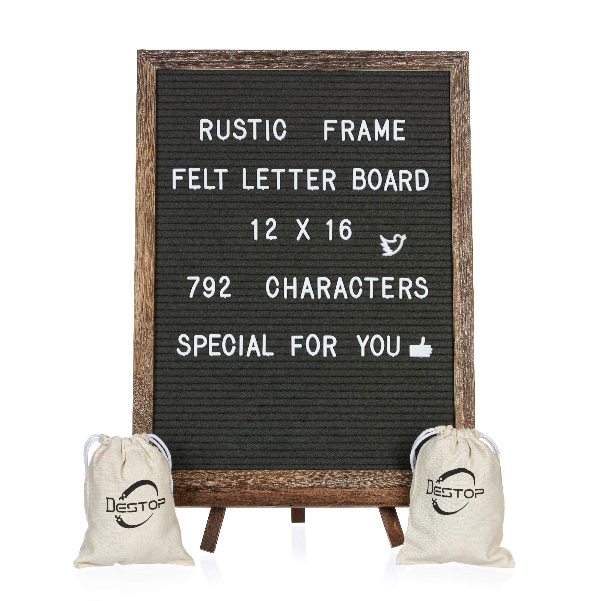 Foto 2 pulgar | Escritorio De Fieltro Rústico Vintage De 30 X 40 Cm Con 792 Letras - Venta Internacional.