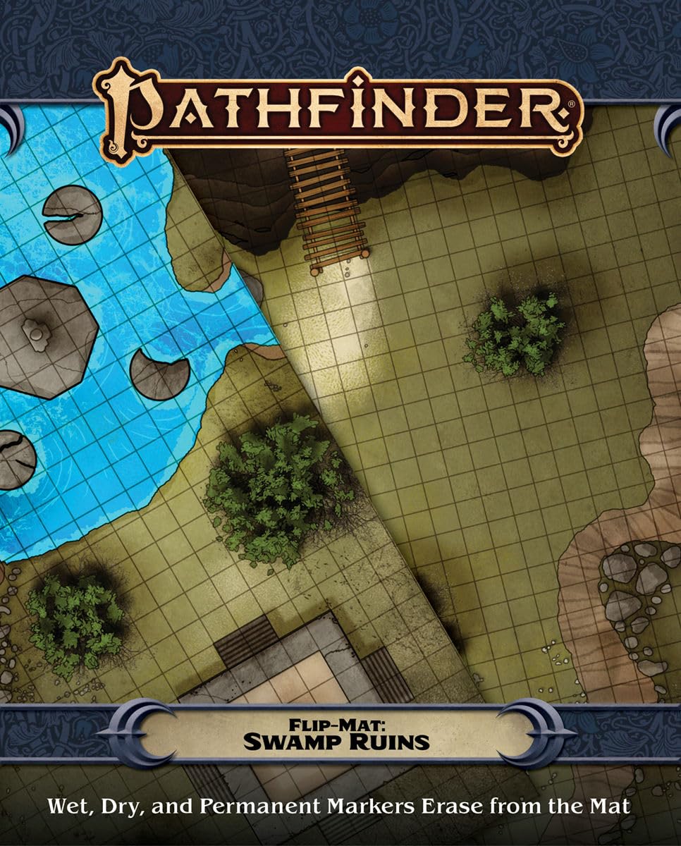 Foto 2 pulgar | Accesorio De Juego Pathfinder Flip-mat Swamp Ruins - Venta Internacional.