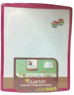 Foto 1 | Cuarteto De Tablero Magnético Combinado 11x14 Cm Con Marco Rosa - Venta Internacional.