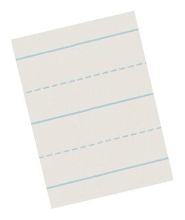 Foto 2 | Papel De Escribir School Smart Con Rayas Alternativas De 3/4 Pulgadas - Venta Internacional.