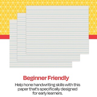 Foto 5 | Papel De Escribir School Smart Con Rayas Alternativas De 3/4 Pulgadas - Venta Internacional.