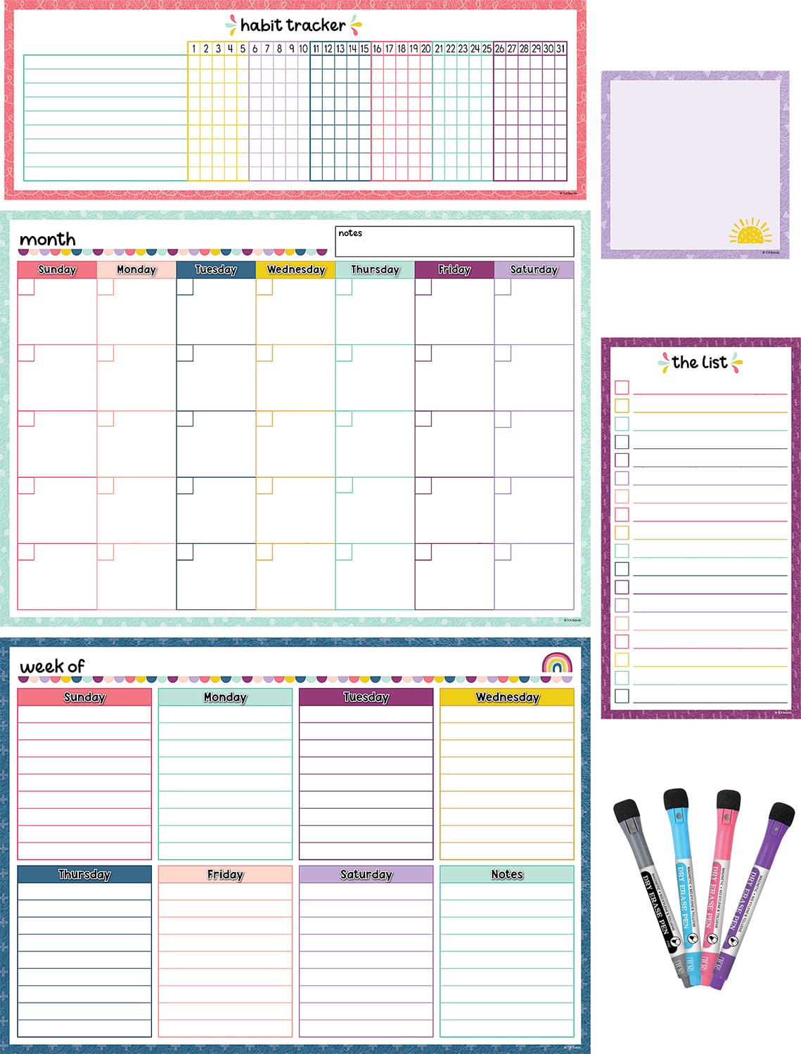 Foto 2 pulgar | Conjunto De Calendarios Recursos Creados Por El Profesor Oh Happy Day Tcr77403 - Venta Internacional.