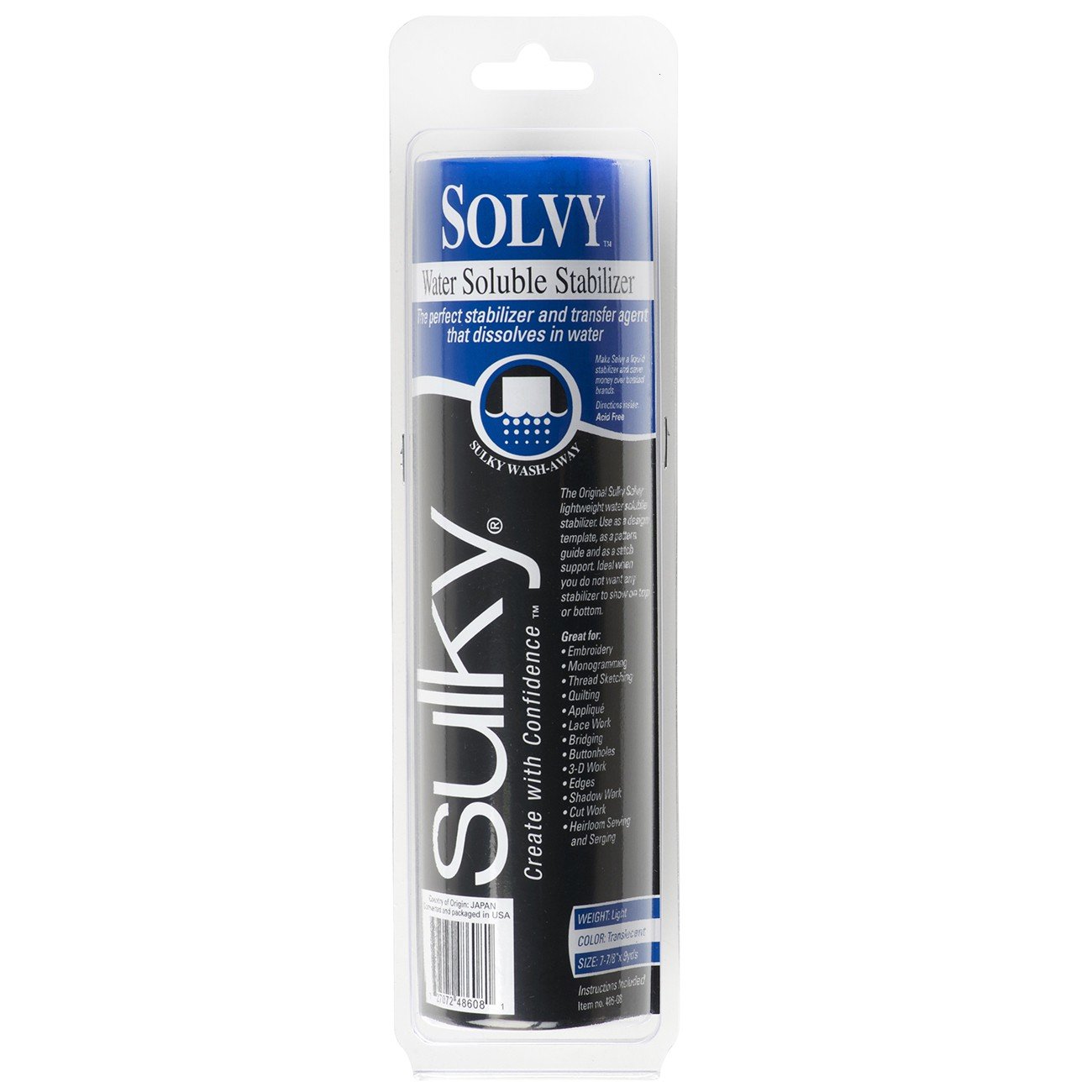 Foto 2 pulgar | Rollo Estabilizador Soluble En Agua Sulky Solvy De 7.875 X 9 Yardas - Venta Internacional.