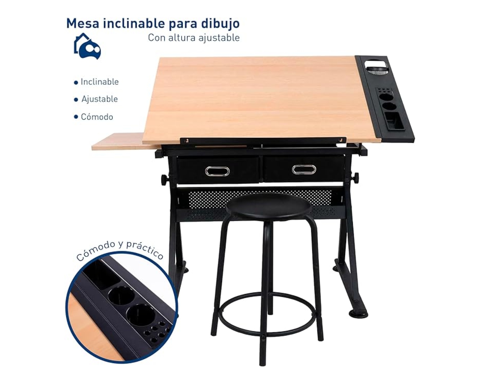 Foto 4 pulgar | Restirador de Madera Bluelander CBHH-0309 con Banco de Trabajo