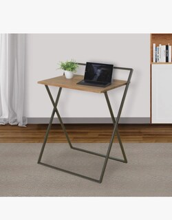 Foto 4 | Escritorio Plegable de Mdf Nogal