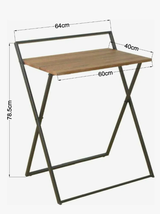 Foto 5 | Escritorio Plegable de Mdf  Nogal
