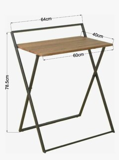 Foto 5 | Escritorio Plegable de Mdf Nogal