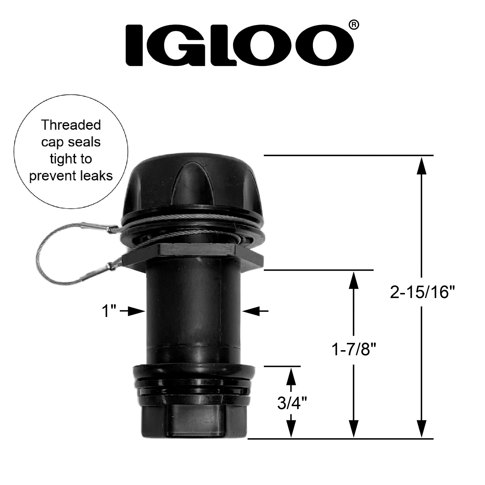 Foto 3 pulgar | Tapón De Drenaje Para Refrigeradores Igloo Bmx, Overland E Imx De 25 A 72 Cuartos De Galón - Venta Internacional.