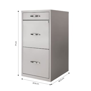 Foto 3 | Archivero Metalico 2 Gabinetes + 1 Cajon Papelero Oficina