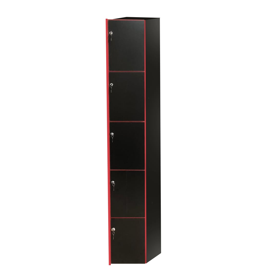 Arhivero Minimalista 5 Puertas color Negro $3,869