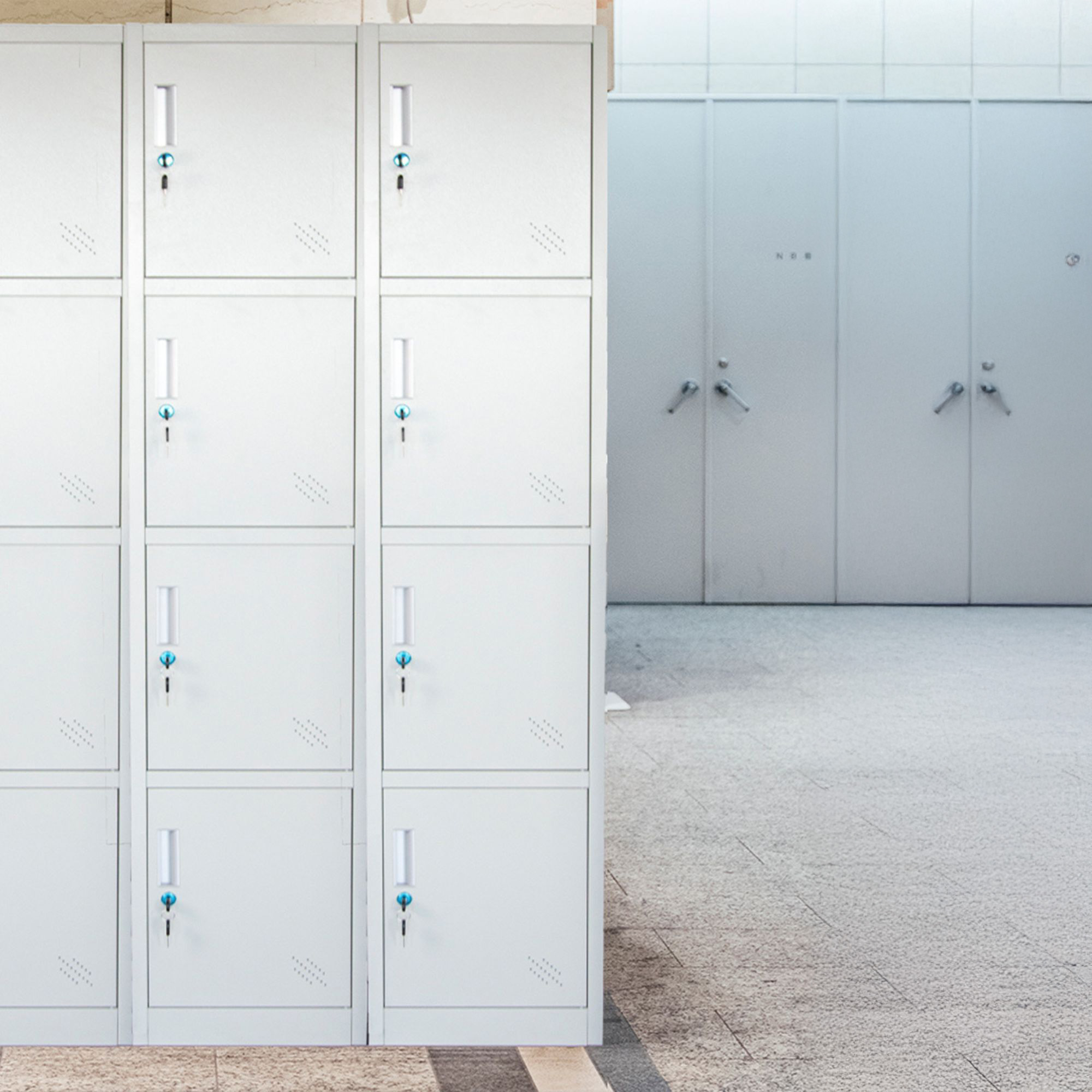 Foto 4 | Casillero Locker De 4 Espacios Gris