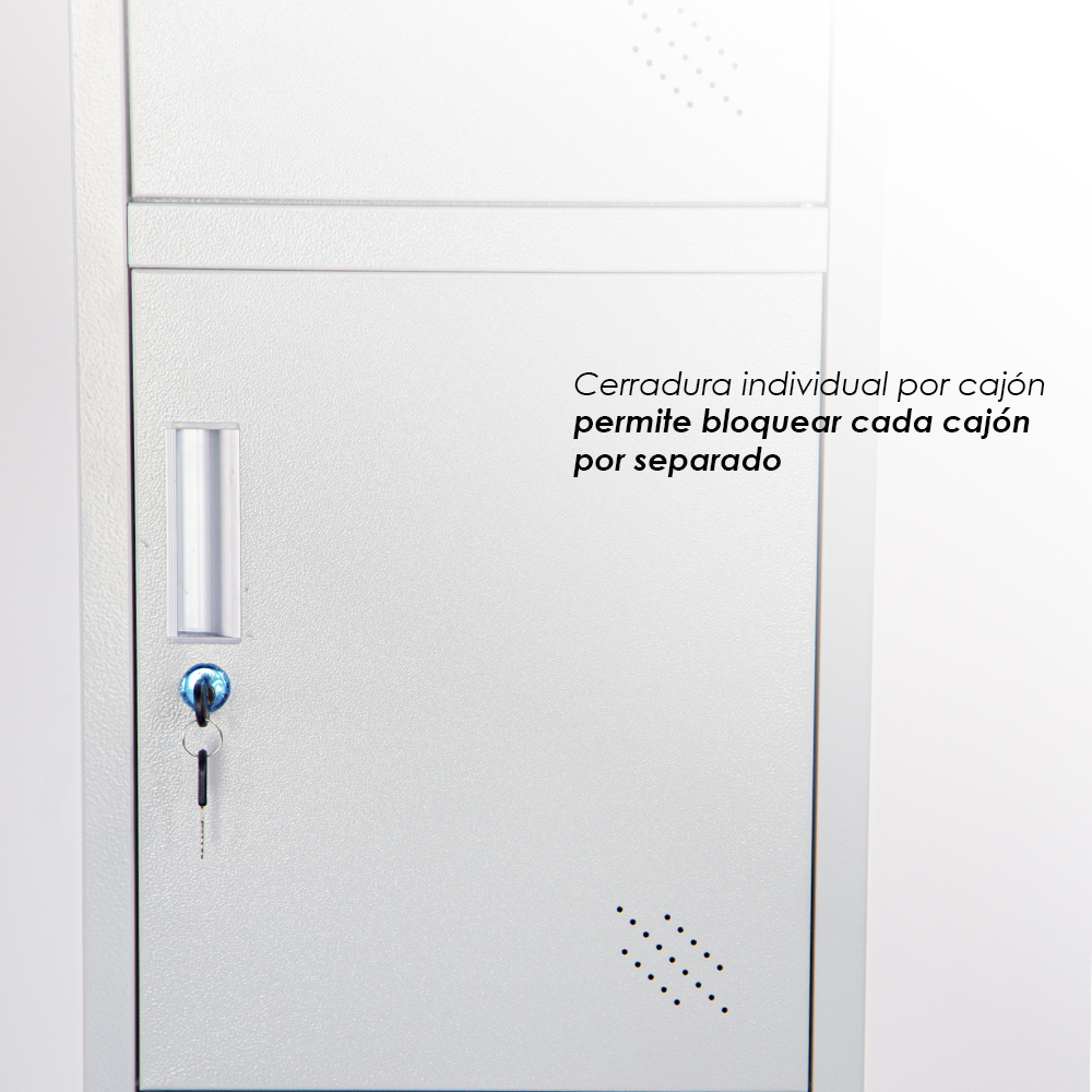 Foto 8 | Casillero Locker De 4 Espacios Gris
