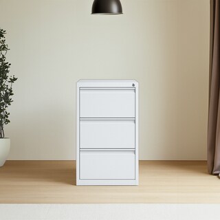 Foto 5 | Archivero Metalico De 3 Cajones Blanco