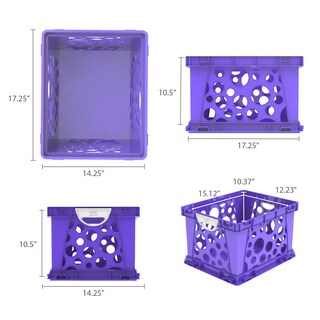 Foto 5 | File Crate Storex Premium Letter, Documento Legal, Morado, Paquete De 3 - Venta Internacional.