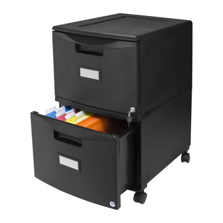 Foto 1 | Archivador Móvil Con Pedestal Storex, 2 Cajones, Con Cerradura, Negro - Venta Internacional.