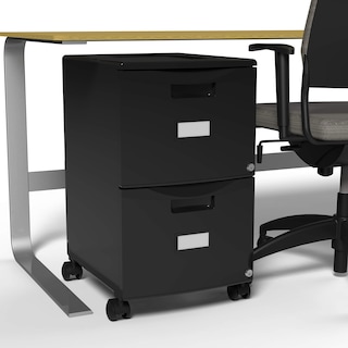 Foto 3 | Archivador Móvil Con Pedestal Storex, 2 Cajones, Con Cerradura, Negro - Venta Internacional.