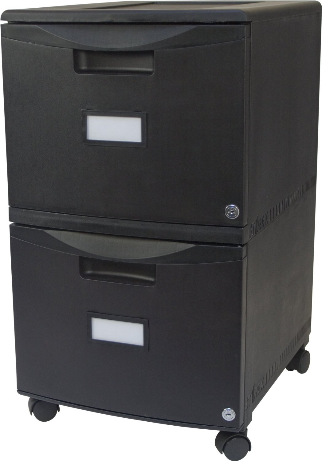 Foto 7 | Archivador Móvil Con Pedestal Storex, 2 Cajones, Con Cerradura, Negro - Venta Internacional.