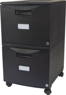 Foto 7 | Archivador Móvil Con Pedestal Storex, 2 Cajones, Con Cerradura, Negro - Venta Internacional.