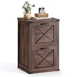 Archivador Vasagle, Archivador, 2 Cajones, Soporte Para Impresora, Color Granate - Venta Internacional.