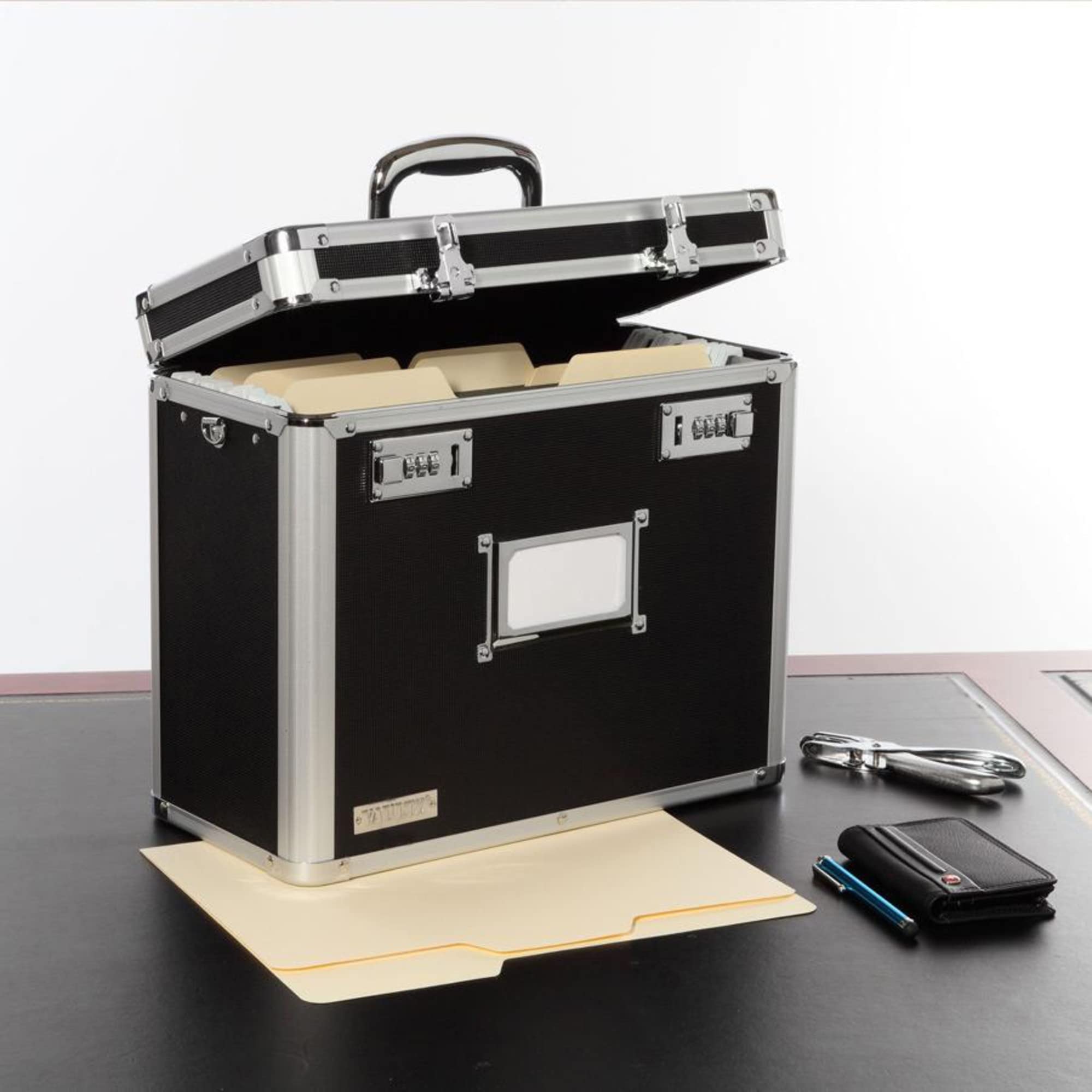 Foto 3 pulgar | Caja Organizadora De Archivos, Tamaño Carta, Tamaño Carta, Con Candado, Negra - Venta Internacional.