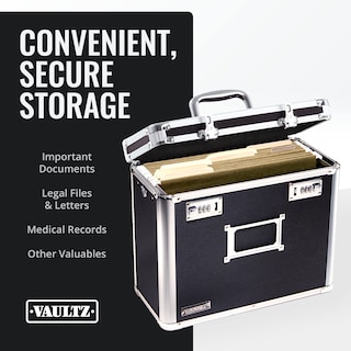 Foto 3 | Caja Organizadora De Archivos, Tamaño Carta, Tamaño Carta, Con Candado, Negra - Venta Internacional.
