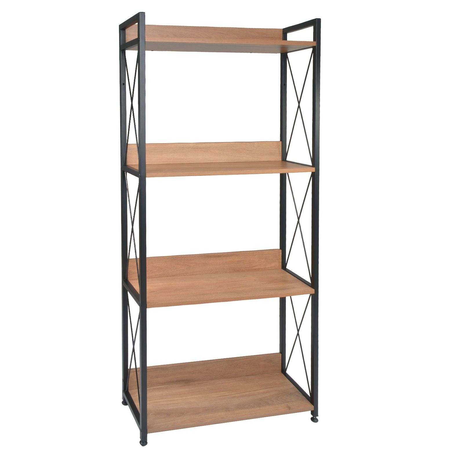Foto 1 | Librero Estante Minimalista Industrial Multiusos 4 Niveles Rack & Pack mkz-librerovecaf Café