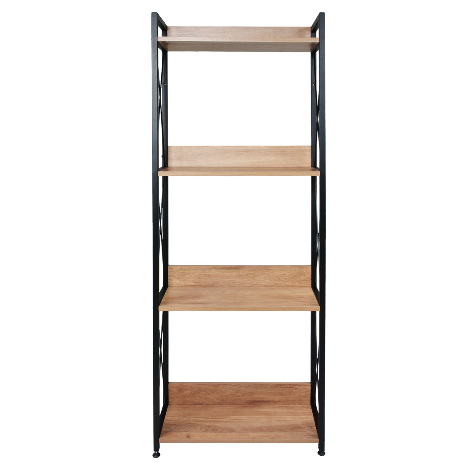 Foto 3 pulgar | Librero Estante Minimalista Industrial Multiusos 4 Niveles Rack & Pack mkz-librerovecaf Café