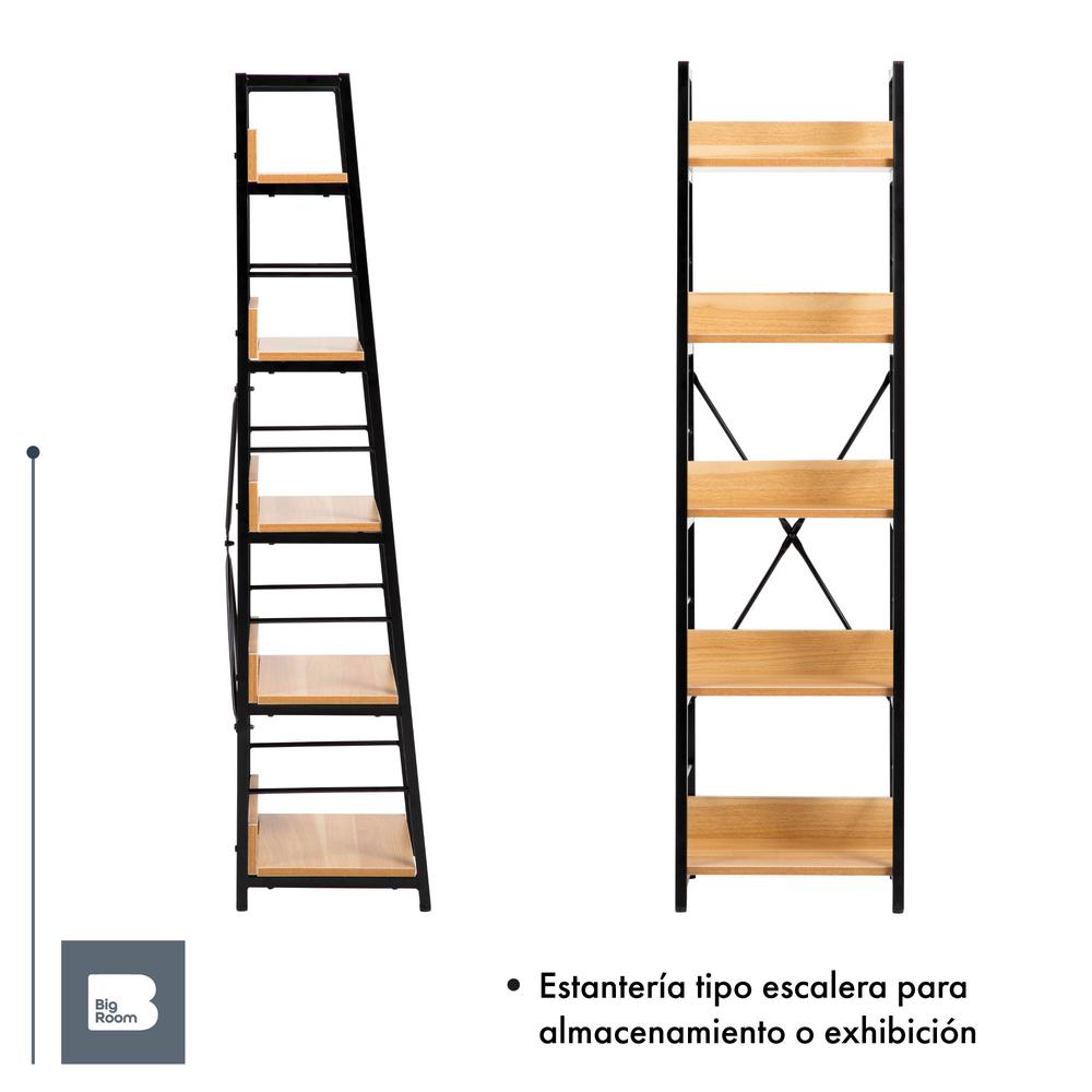 Foto 7 | Librero Organizador de Madera 5 Repisas