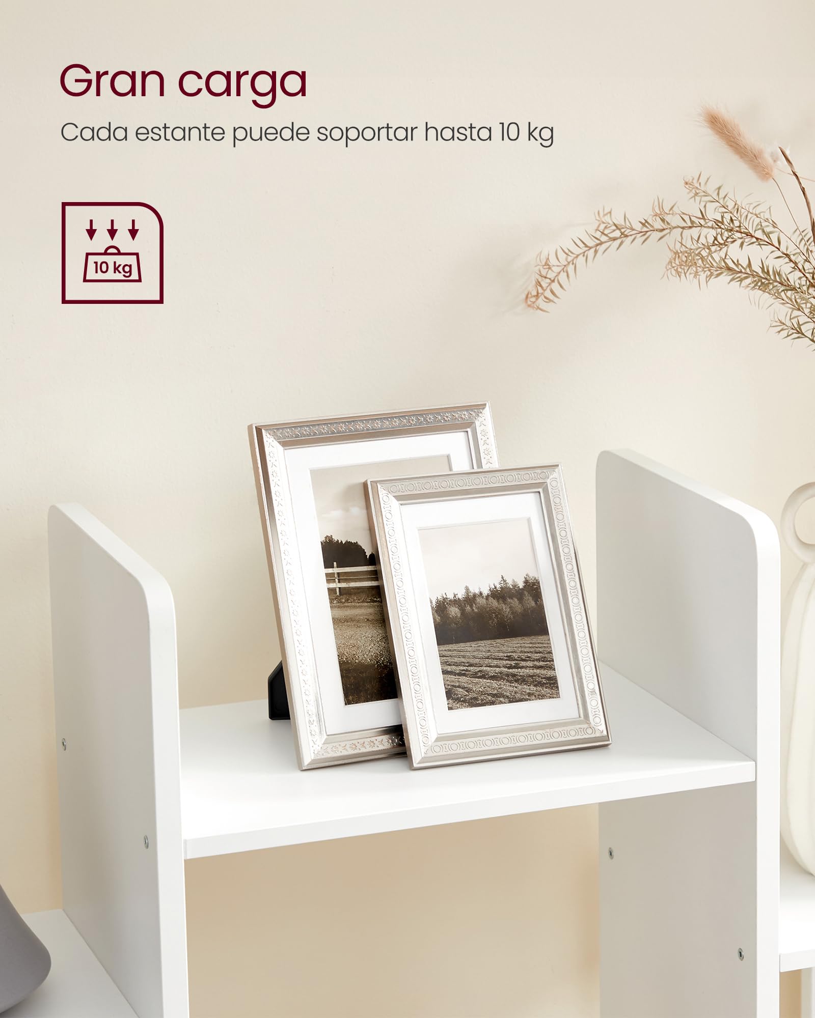 Foto 7 pulgar | Estantería Vasagle En Forma De Árbol Con 13 Compartimentos, Color Blanco