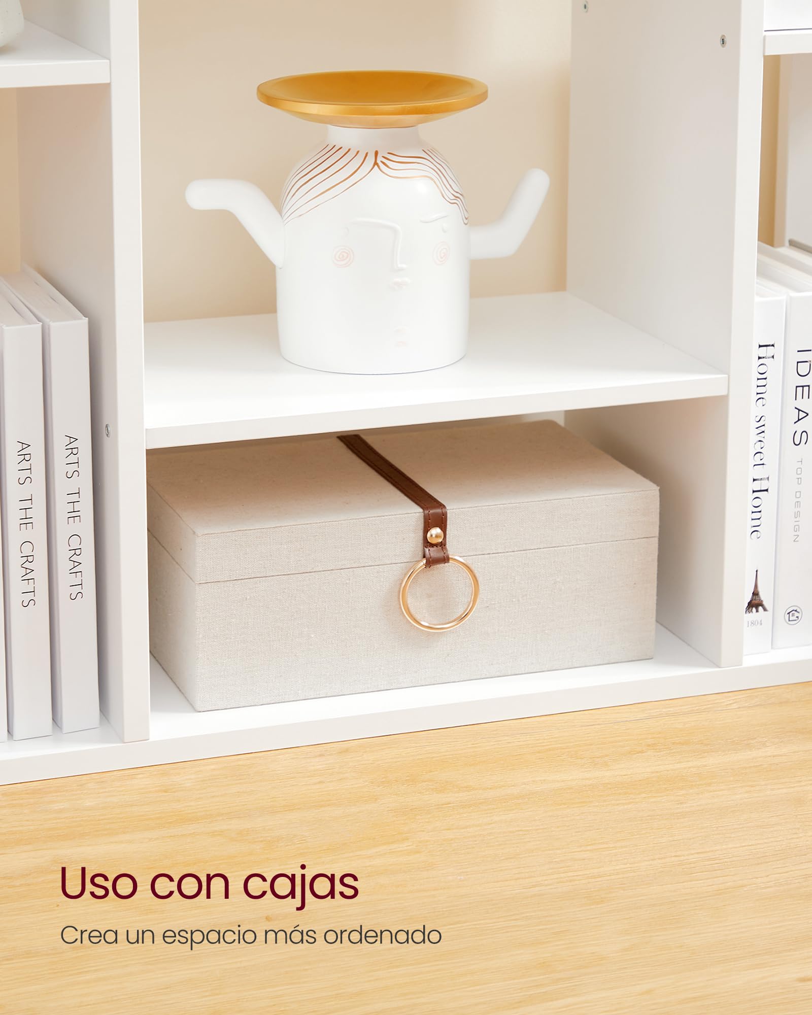 Foto 7 | Estantería Vasagle En Forma De Árbol Con 13 Compartimentos, Color Blanco