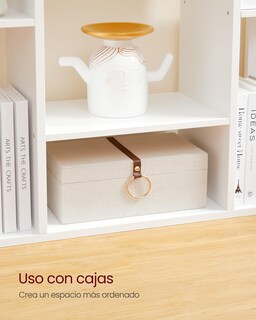 Foto 7 | Estantería Vasagle En Forma De Árbol Con 13 Compartimentos, Color Blanco