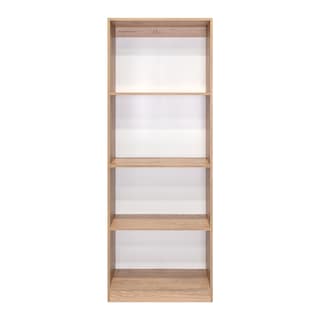 Foto 4 | Biblioteca Home, Macadamia Y Blanco Duqueza, Con Cuatro Entrepaños