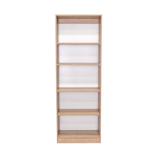 Foto 4 | Biblioteca Home, Macadamia Y Blanco Duqueza, Con Cinco Entrepaños