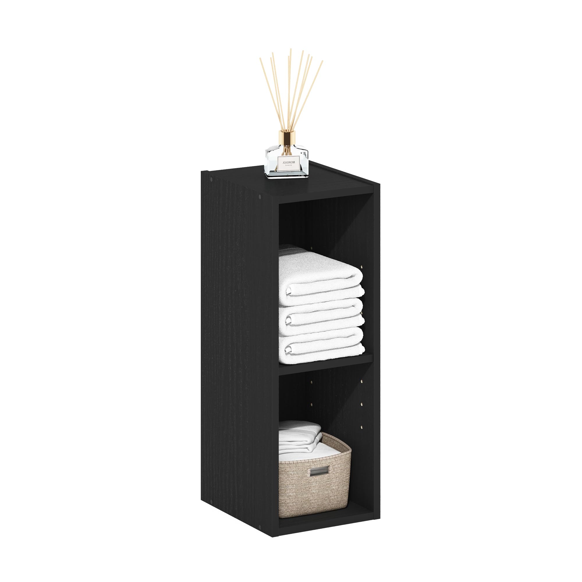 Foto 4 | Estantería De Almacenamiento Furinno Fulda, 2 Niveles, Blackwood - Venta Internacional.